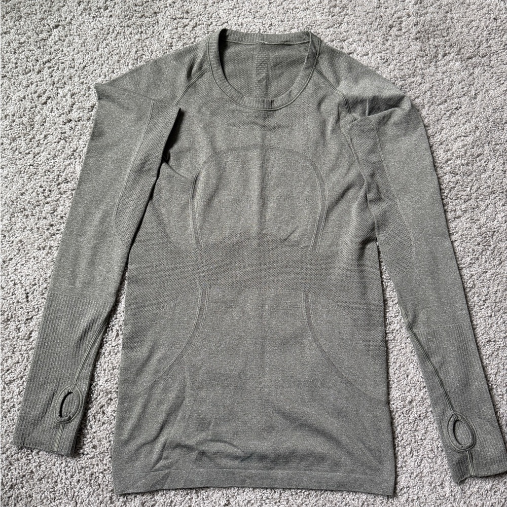Green Lululemon Long Sleeve Top